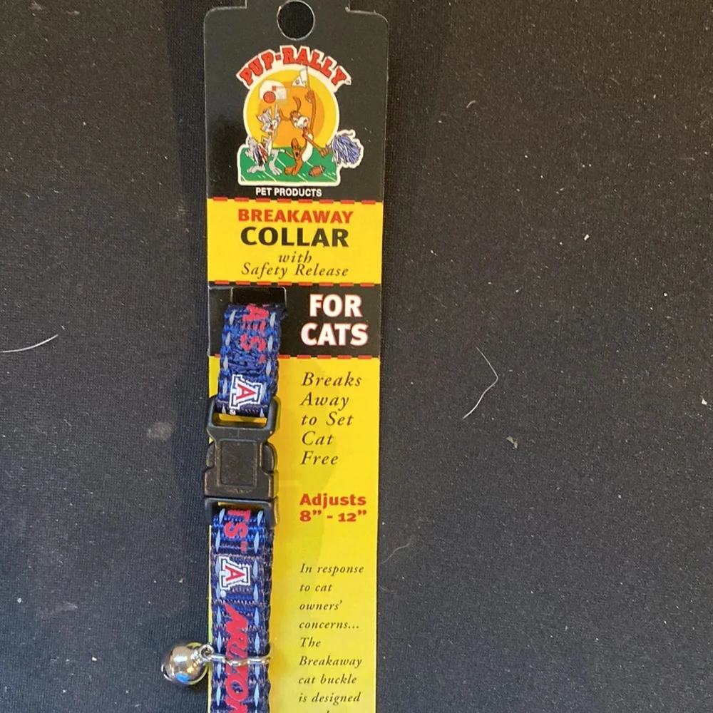 NEW - Arizona Wildcats Breakaway Cat Collar